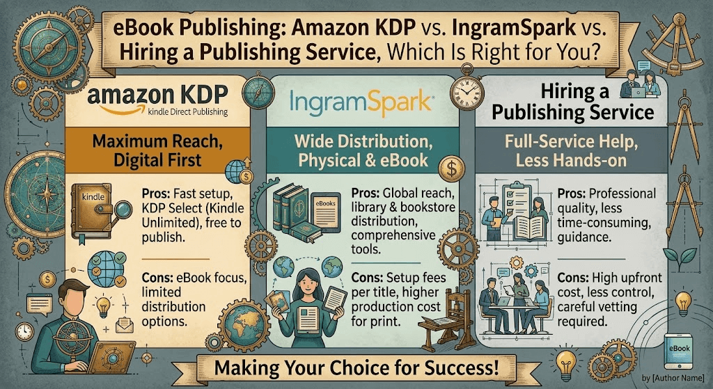 Amazon KDP vs IngramSpark comparison
